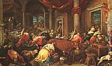 Jacopo Bassano The Purification of the Temple painting